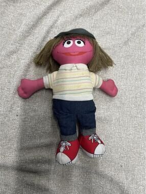Vintage Applause Sesame Street PRAIRIE DAWN Doll 11" Plush Girl Muppet Rare